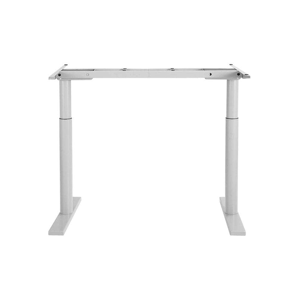 Standing Desk Sit Stand Motorised Adjustable Frame Only Dual Motor White