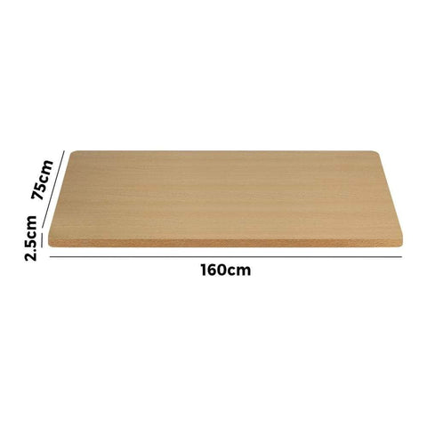 Standing Desk Top with Drilled Hole OAK 160x75cm