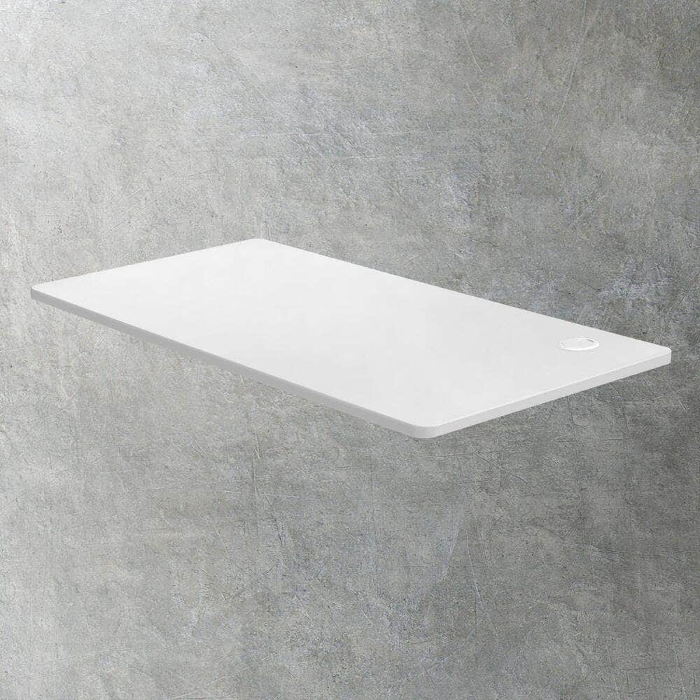 Standing Desk Top with Drilled Hole White 150x75cm