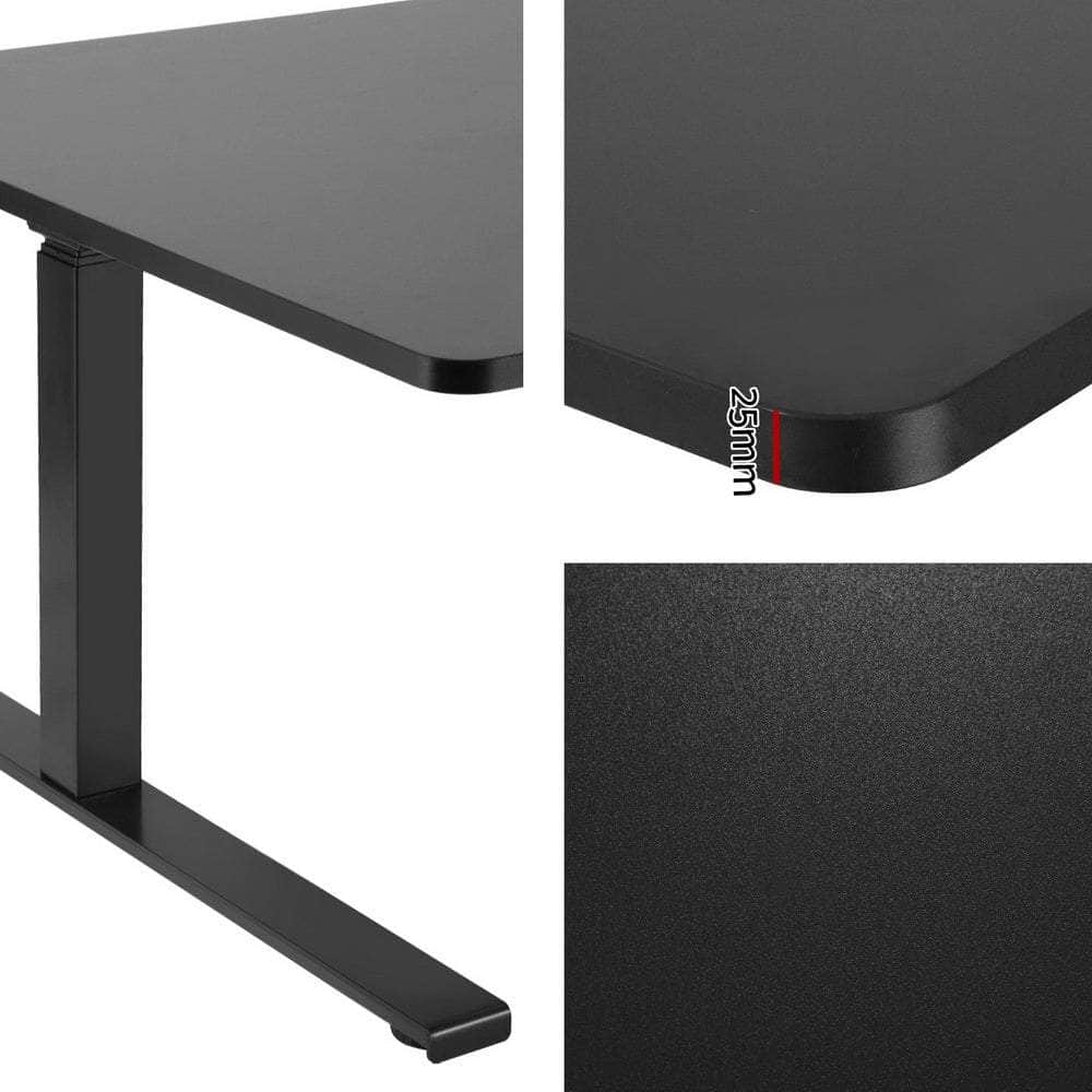 Standing Desks L-shape Motorised 160CM Black