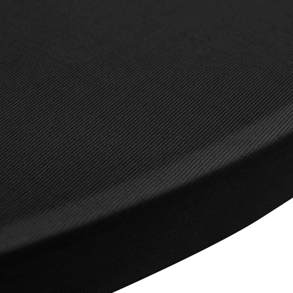 Standing Table Cover 60 cm Black Stretch 4 pcs