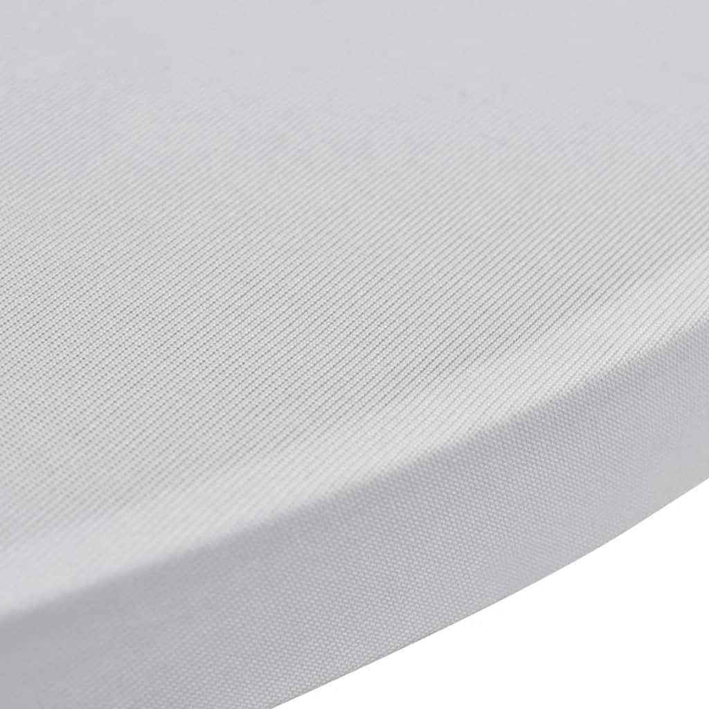 Standing Table Cover 60 cm White Stretch 2 pcs