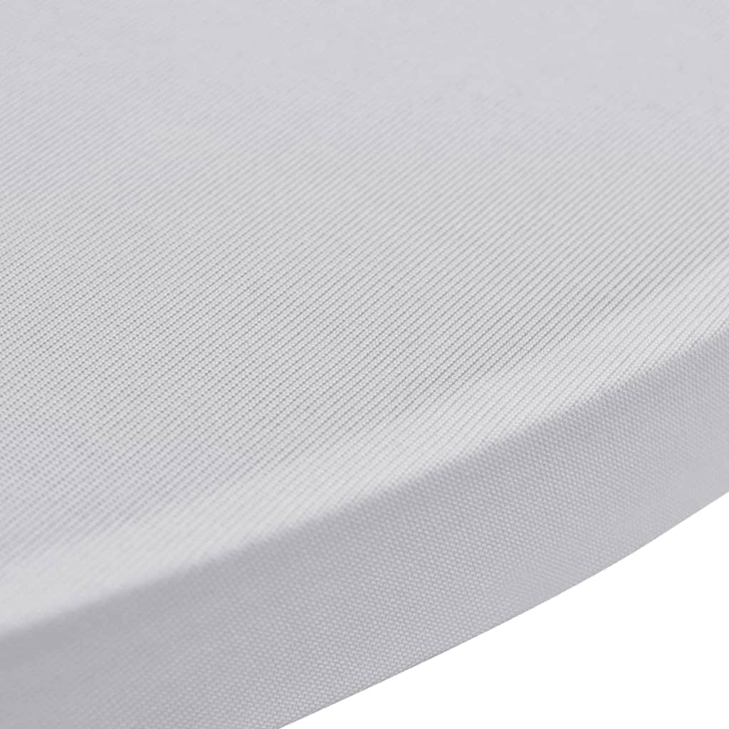 Standing Table Cover 80 cm White Stretch 4 pcs - Simple deals