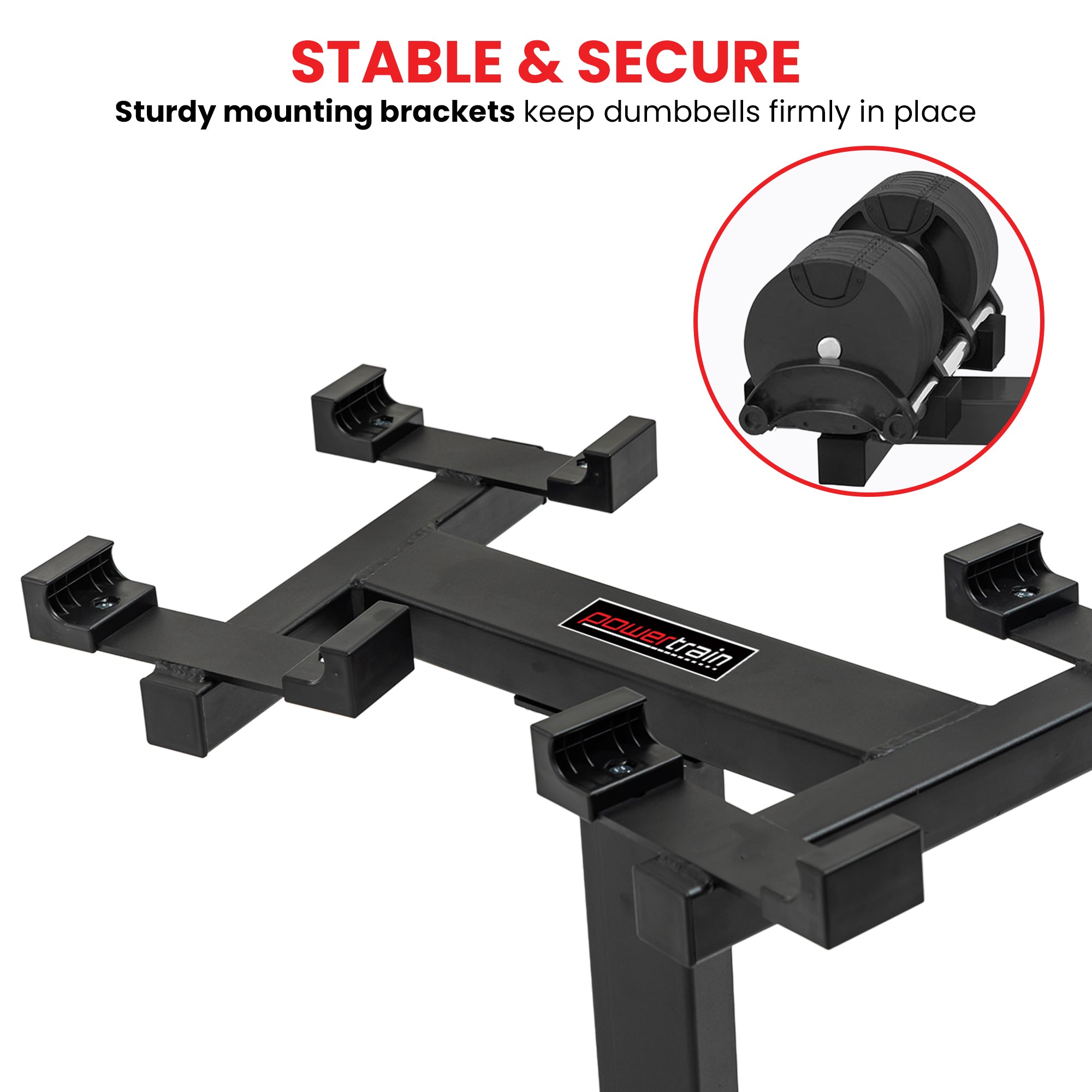 Adjustable Dumbbell Stand 150kg Rack | Simpledeals