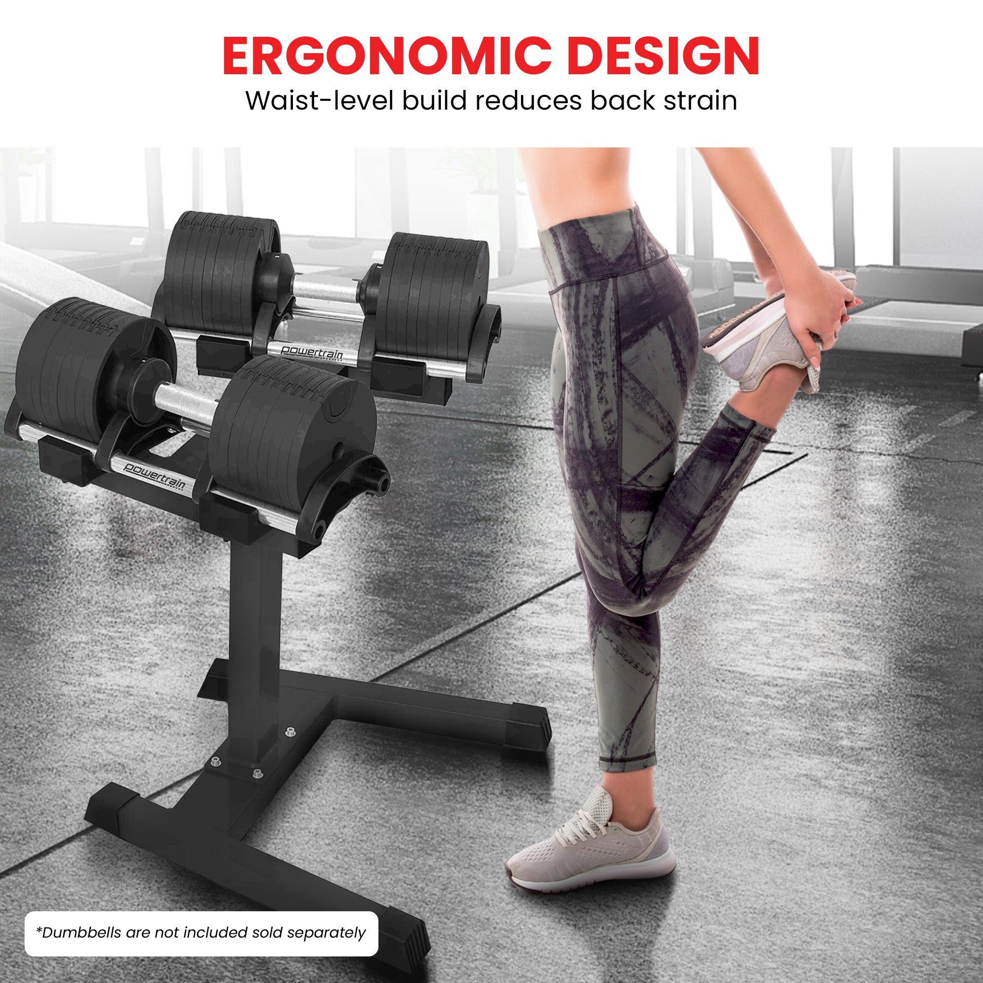 Adjustable Dumbbell Stand 150kg Rack | Simpledeals
