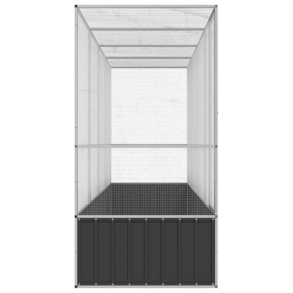 Steel Aviary with Silver Extension