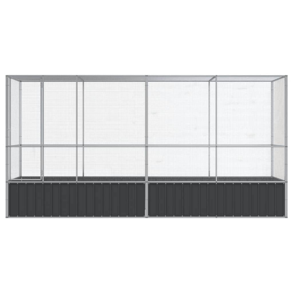 Steel Aviary with Silver Extension