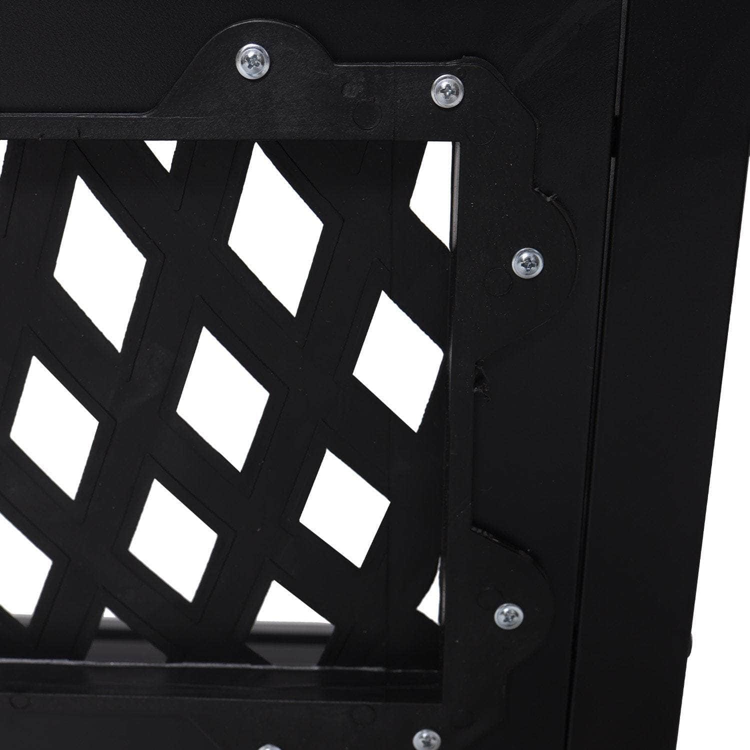 Steel Outdoor Garden Bench - Lattice | Steel finish