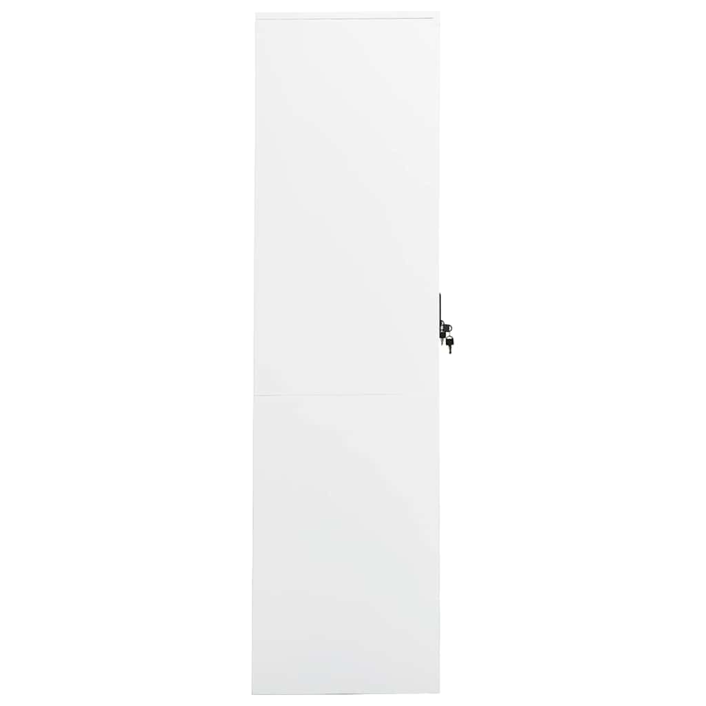 Steel Storage Wardrobe Cabinet Freestanding Clothes Closet with Hanging Rail
