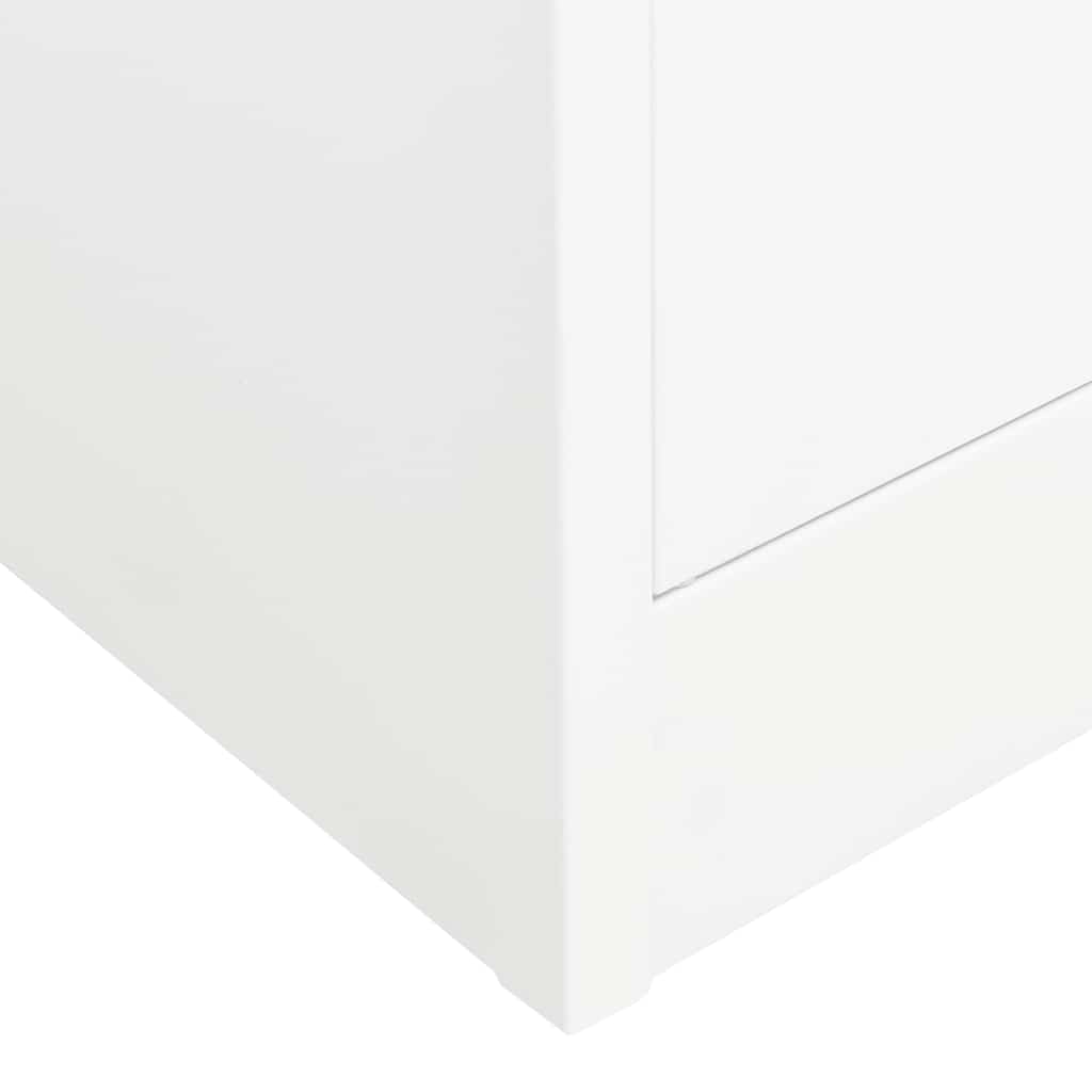 Steel Storage Wardrobe Cabinet Freestanding Clothes Closet with Hanging Rail