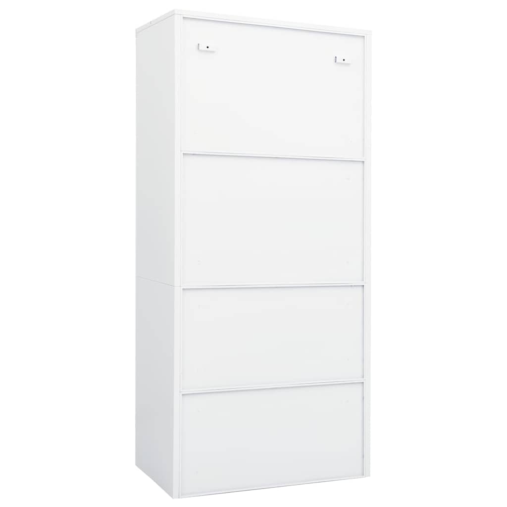 Steel Storage Wardrobe Cabinet Freestanding Clothes Closet with Hanging Rail