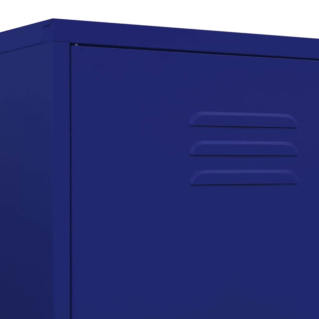 Steel Storage Wardrobe Cabinet Freestanding Clothes Organizer with Hanging Rail