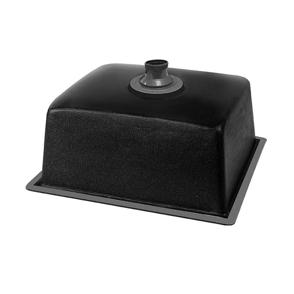 Stone Kitchen Sink 610X470Mm Granite Under/Topmount Basin Bowl Laundry Black