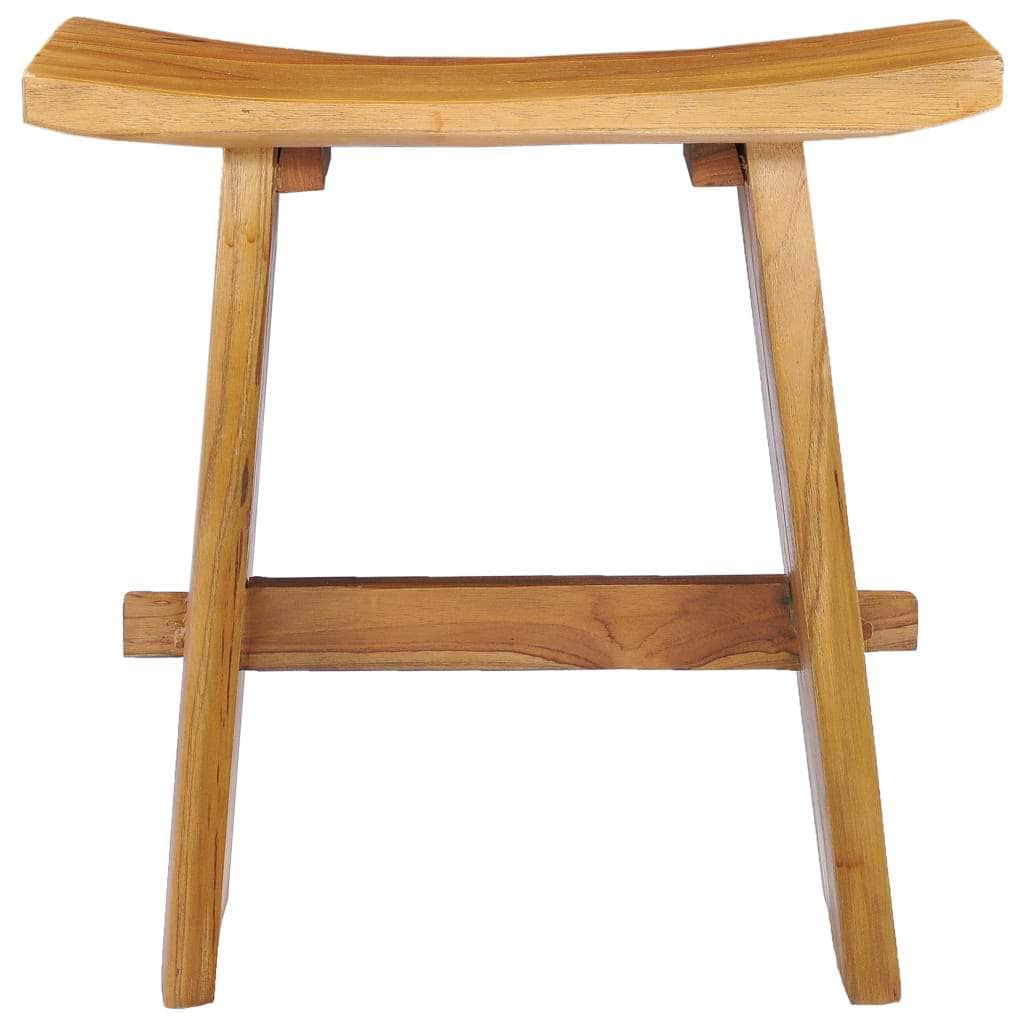 Wood finish - Stool Solid Teak Wood