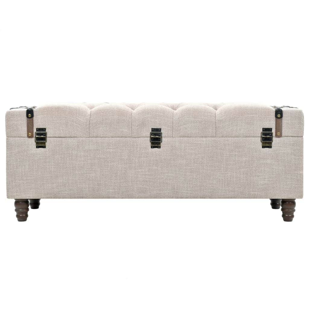 Storage Bench Set 3 pcs Solid Wood and Steel