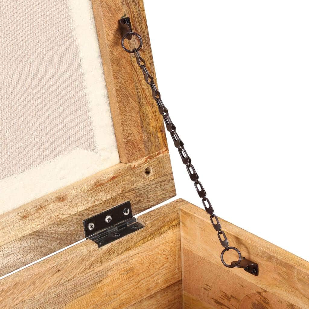 Storage Bench Solid Brown Reclaimed Wood