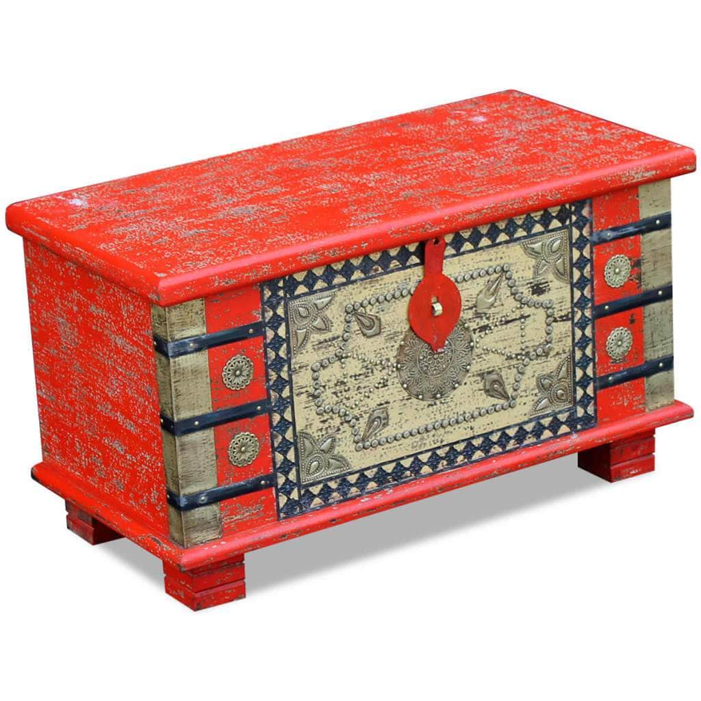 Storage Chest Red Mango Wood