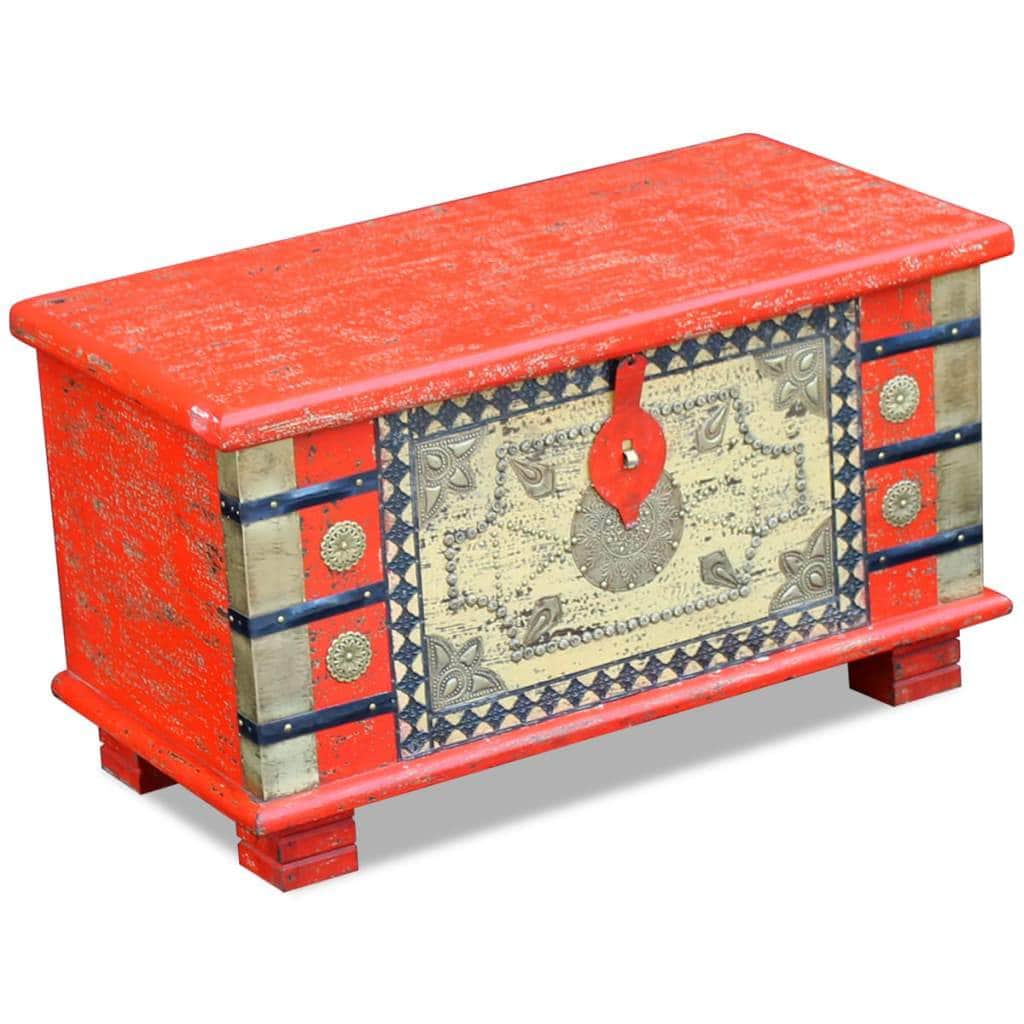 Storage Chest Red Mango Wood