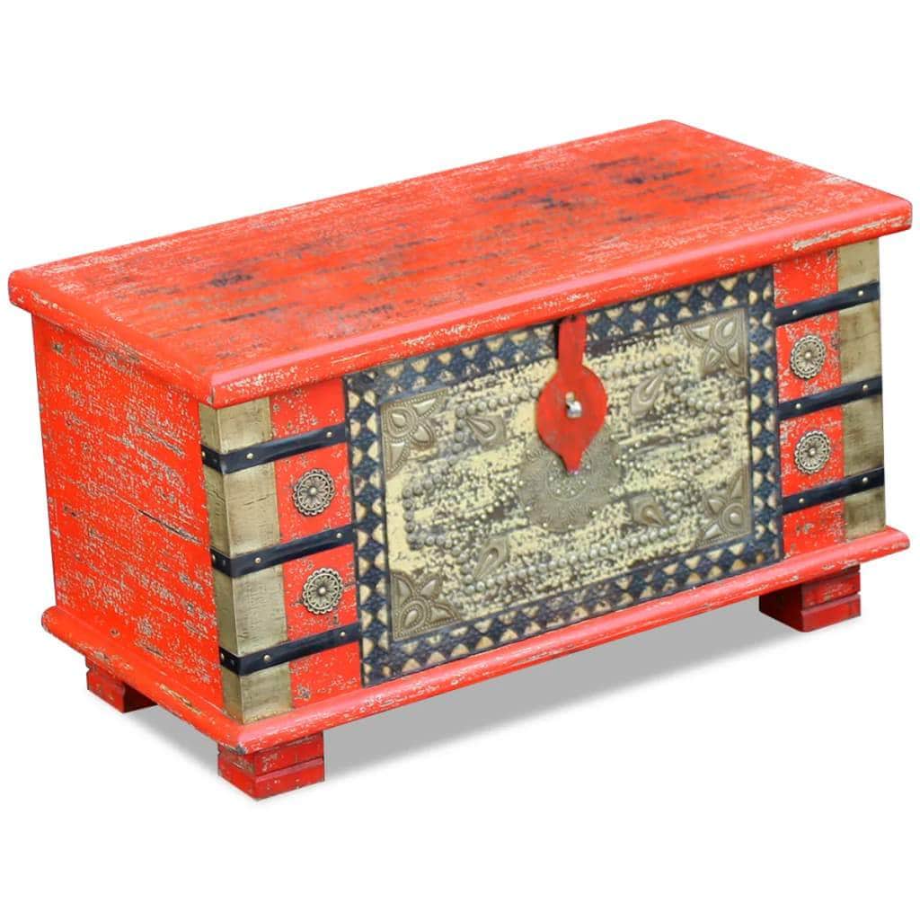 Storage Chest Red Mango Wood