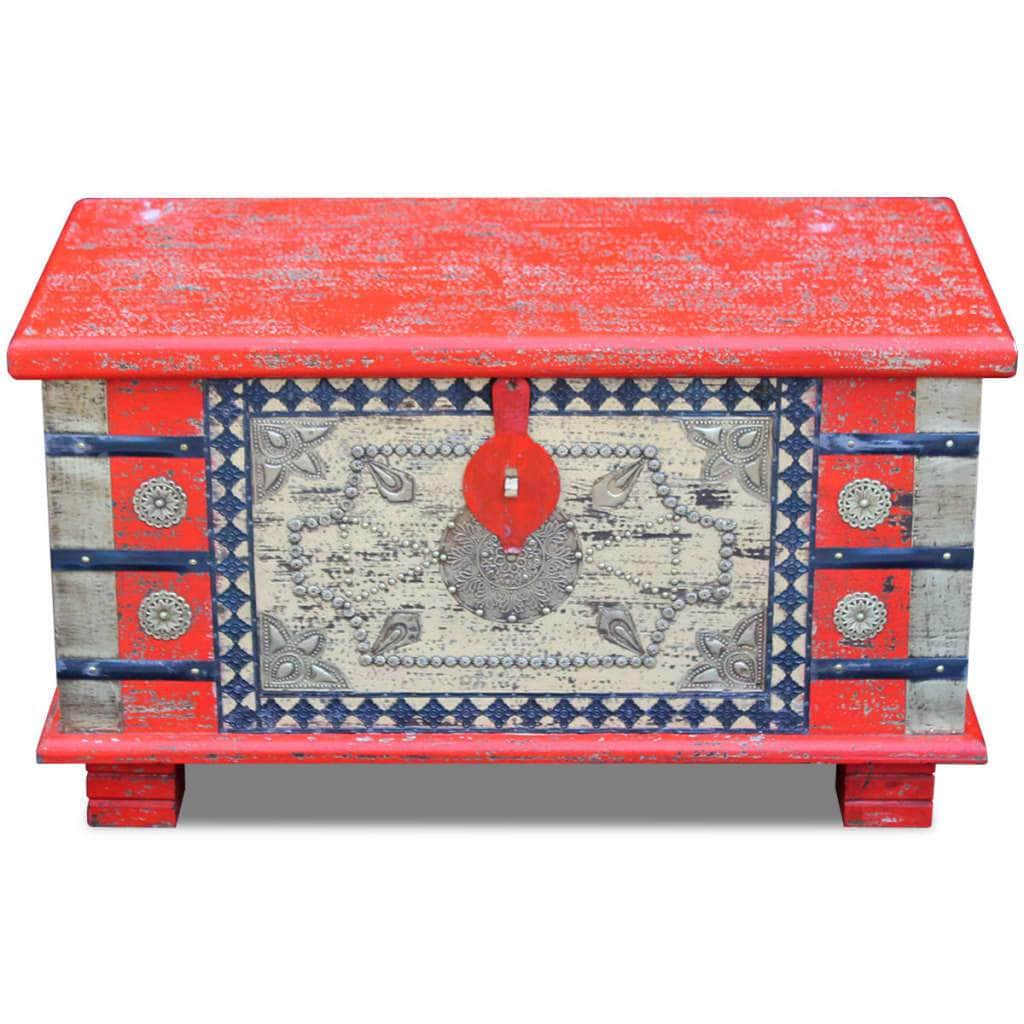 Storage Chest Red Mango Wood