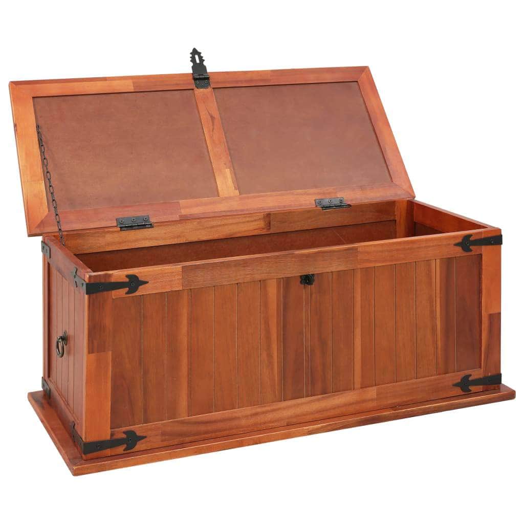 Storage Chest Solid Acacia Wood