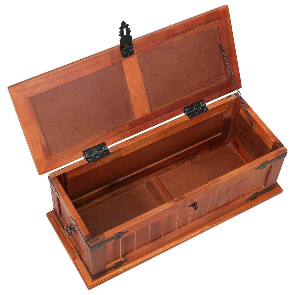 Storage Chest, Solid Acacia Wood