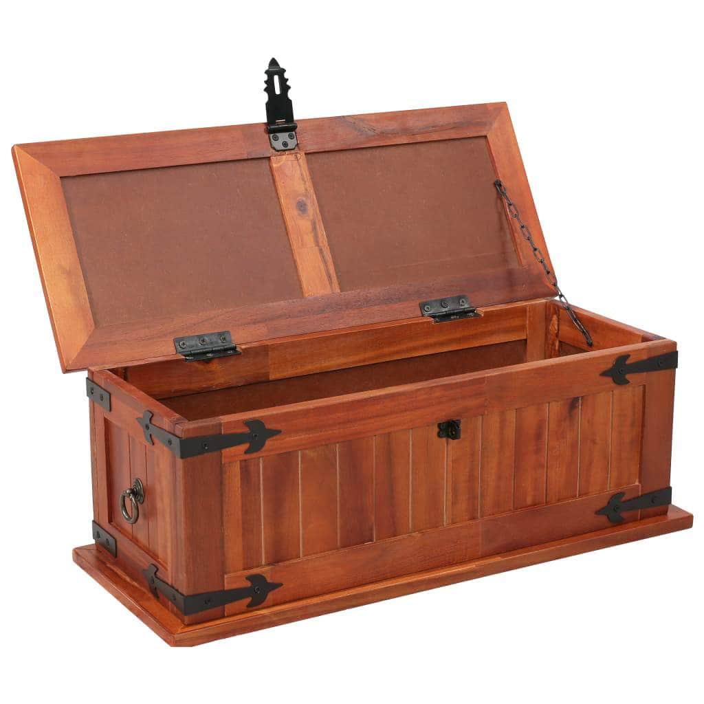 Storage Chest, Solid Acacia Wood