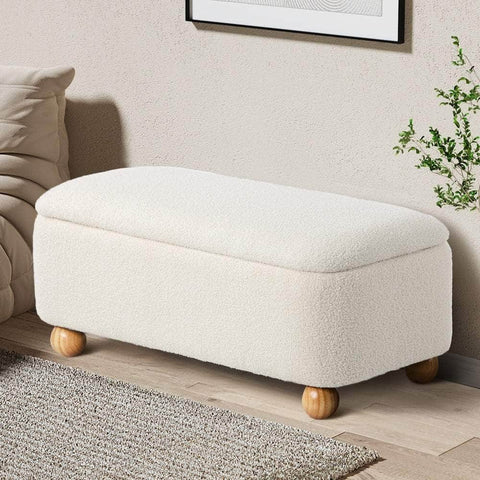 Storage Ottoman Blanket Box Teddy Stool Bench