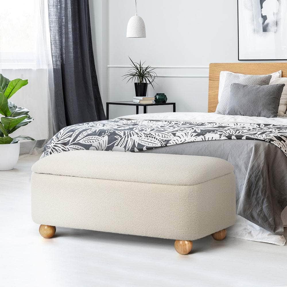 Storage Ottoman Blanket Box Teddy Stool Bench