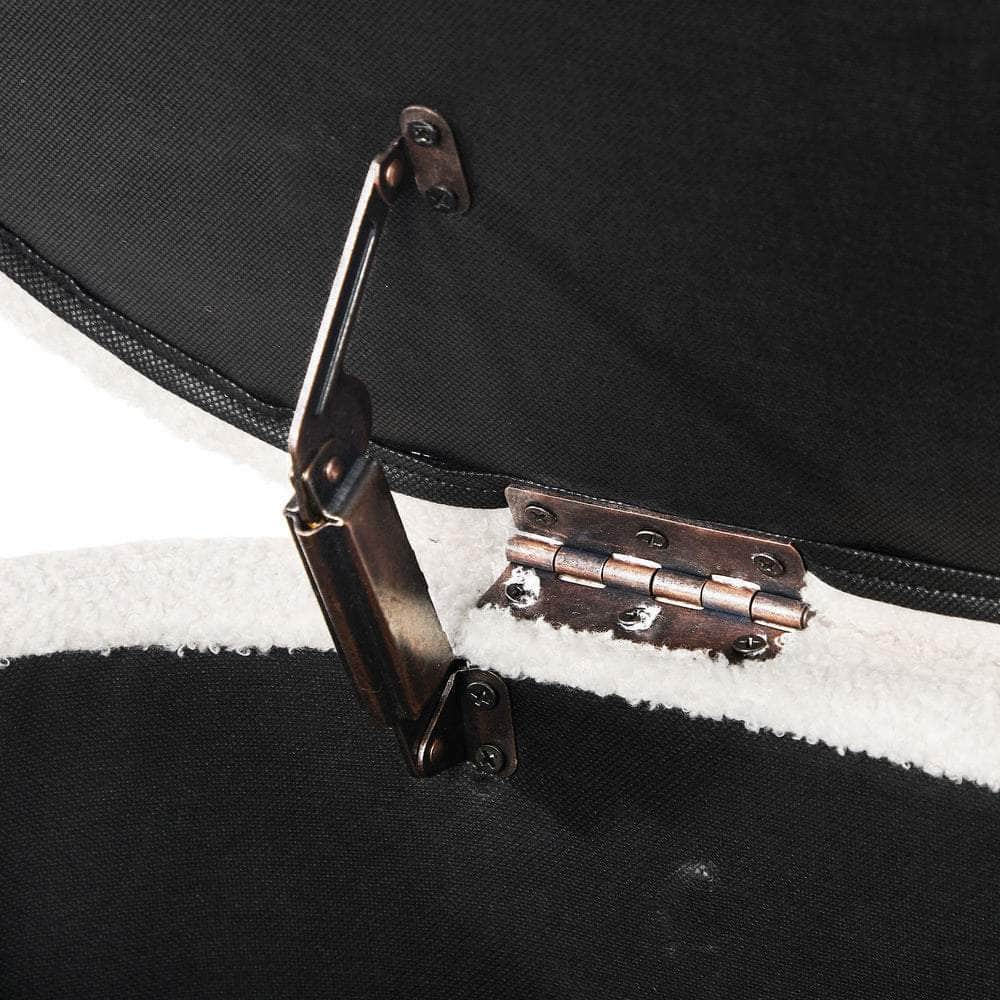 Storage Ottoman Cashew Foot Stool Teddy Boucle Chest Bench