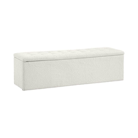 Storage Ottoman XL  Sherpa White