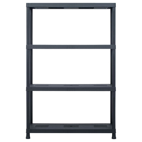 Storage Shelf Rack Black 220 kg  Plastic