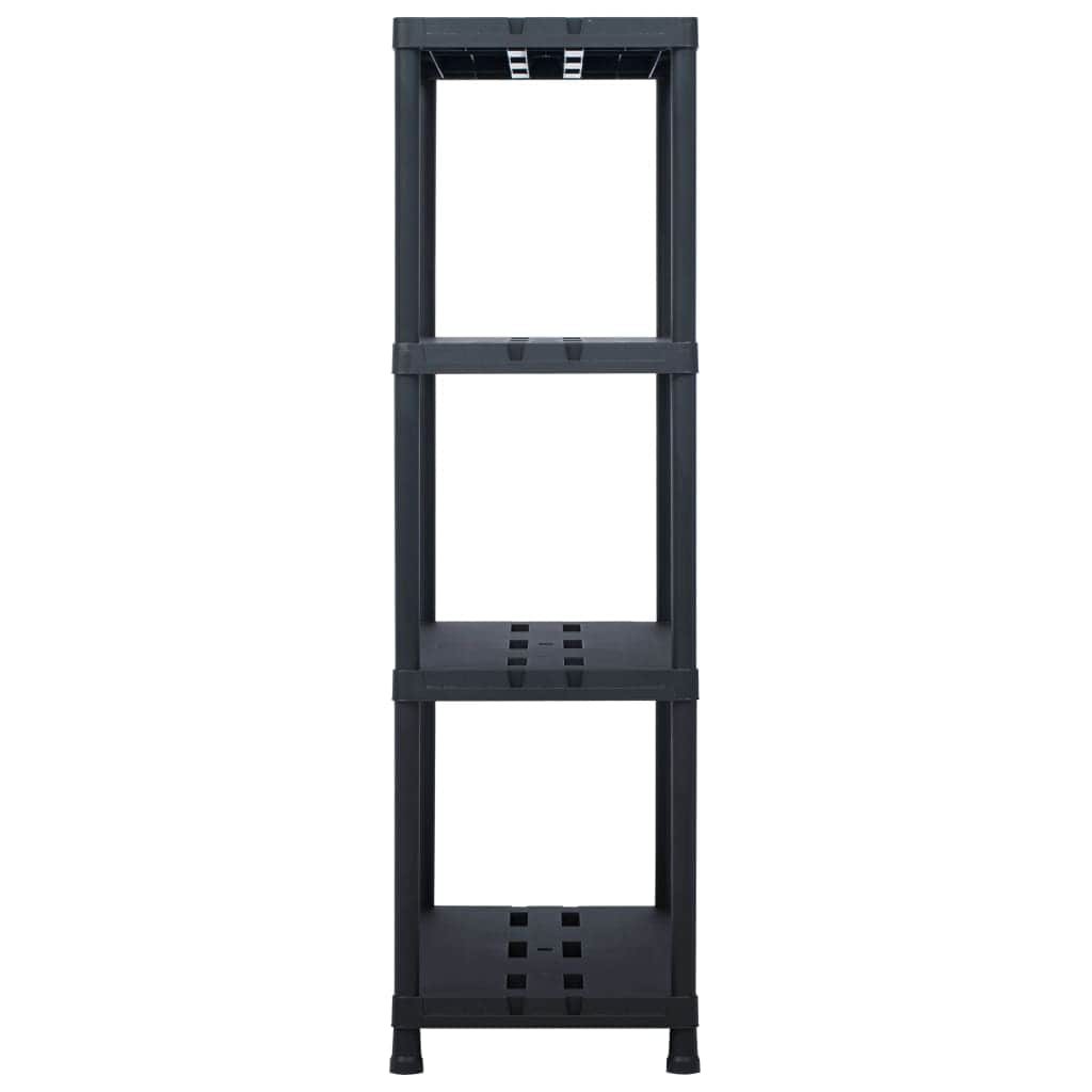 Storage Shelf Rack Black 220 kg  Plastic