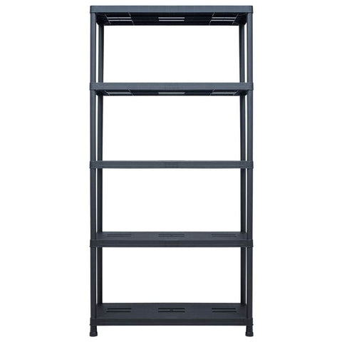 Storage Shelf Rack Black 260 kg  Plastic