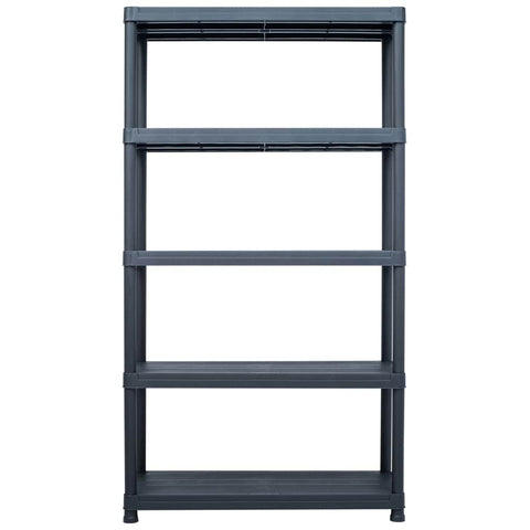 Storage Shelf Rack Black 500 kg  Plastic