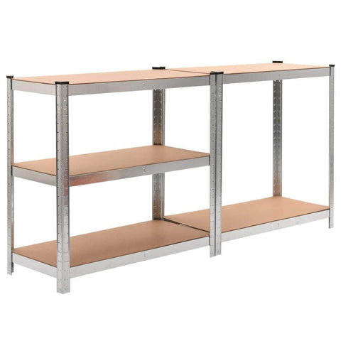 Storage Shelf Silver 2 pcs