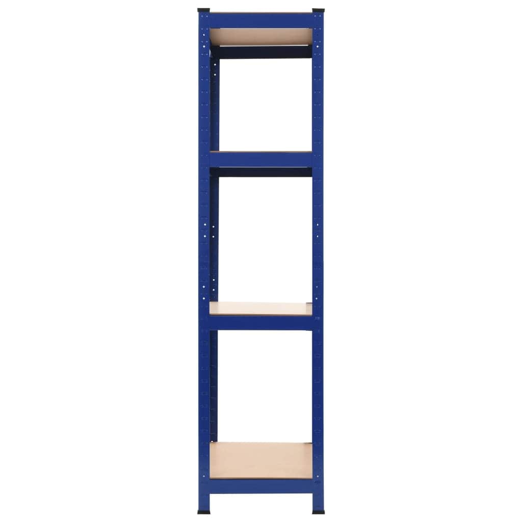Storage Shelf Steel and MDF-Blue