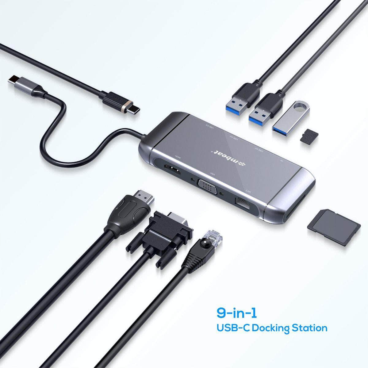 Streamline Your Workstation Setup with the X9 9-In-1 USB-C Docking Station