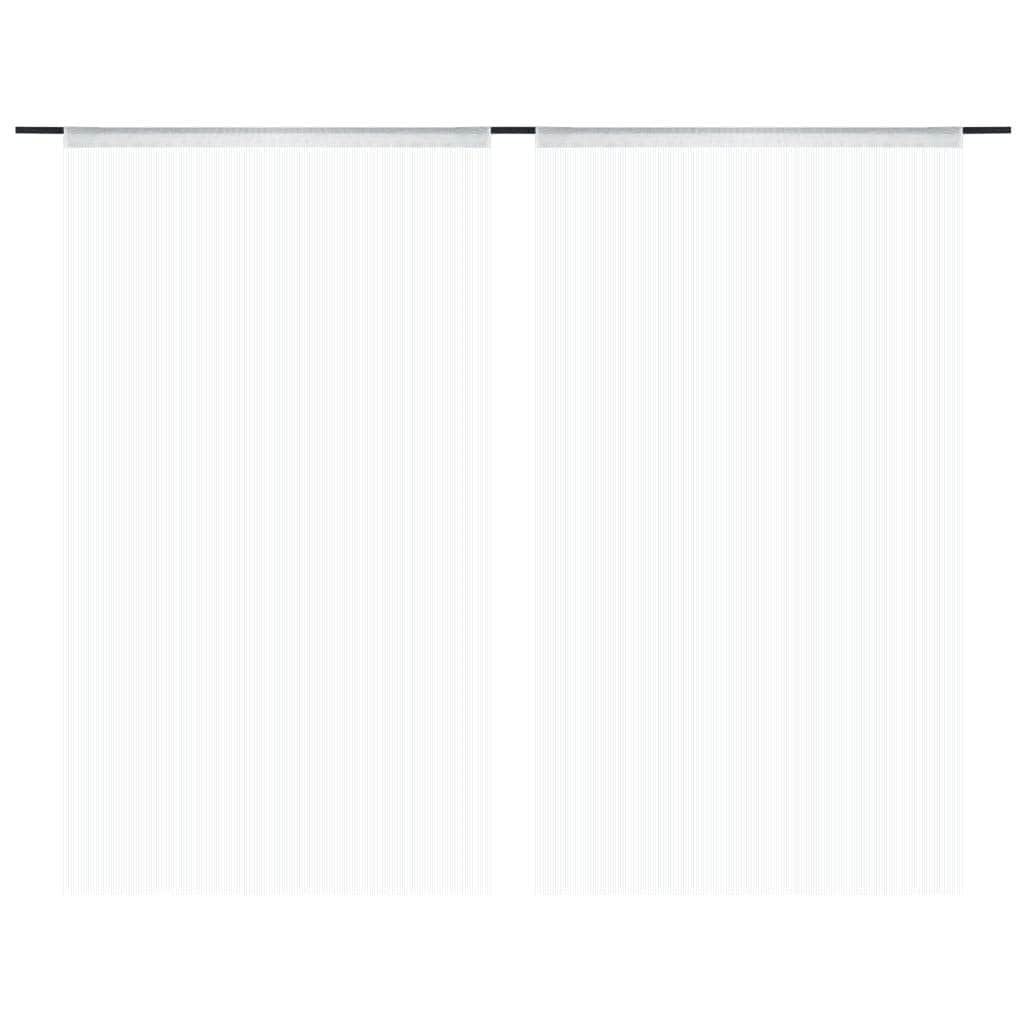 String Curtains 2 pcs (White)