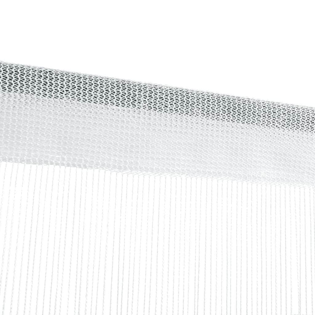 String Curtains 2 pcs (White)