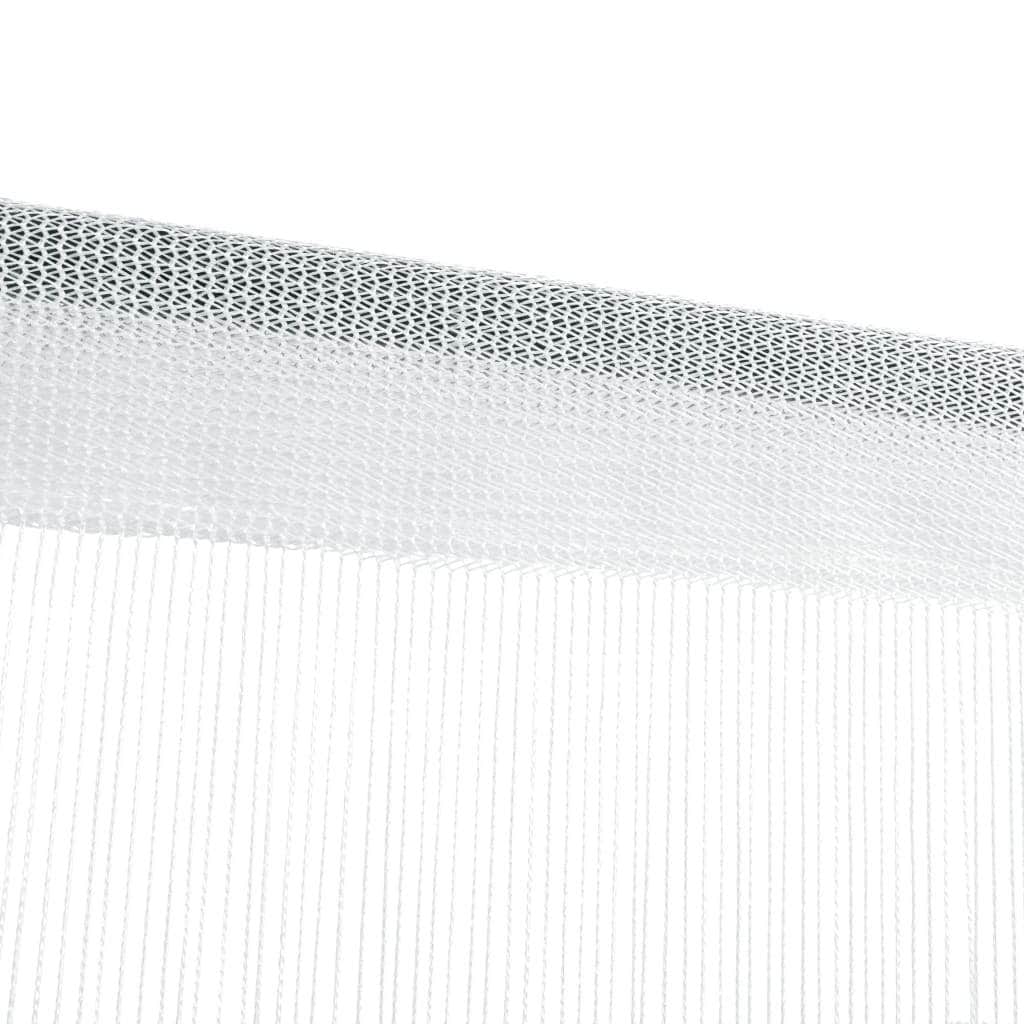 String Curtains 2 pcs--White