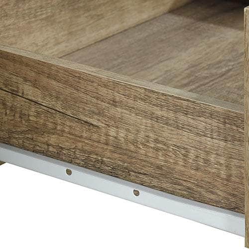 Study Desk With 2 Drawers Natural Wood Like Mdf Office Desk Table
