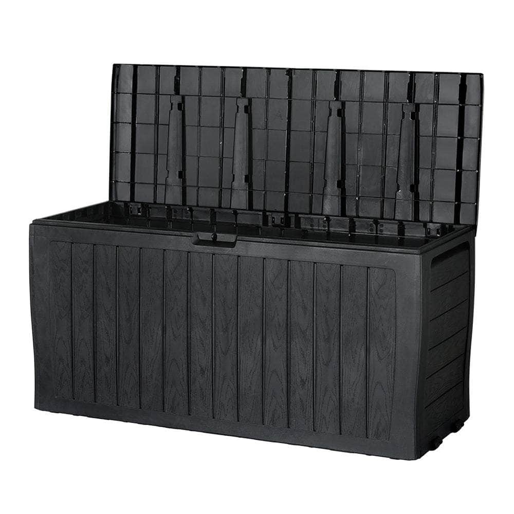 Stylish 220L Lockable Outdoor Storage Box for Garden Tools