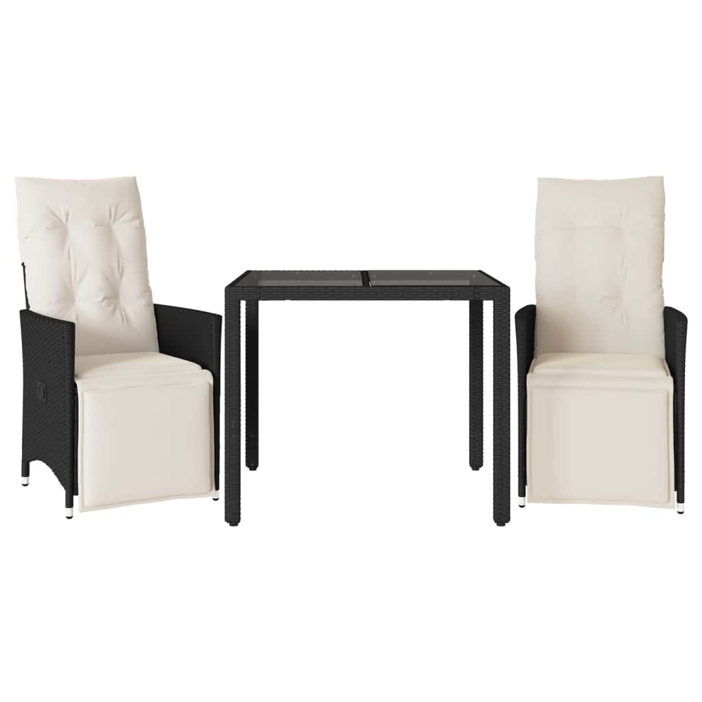 Stylish 3 Piece Bistro Set with Home Decor Accent Urban Style