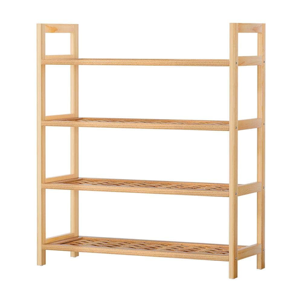 Stylish 4-Tier Shoe Rack - 12 Pairs
