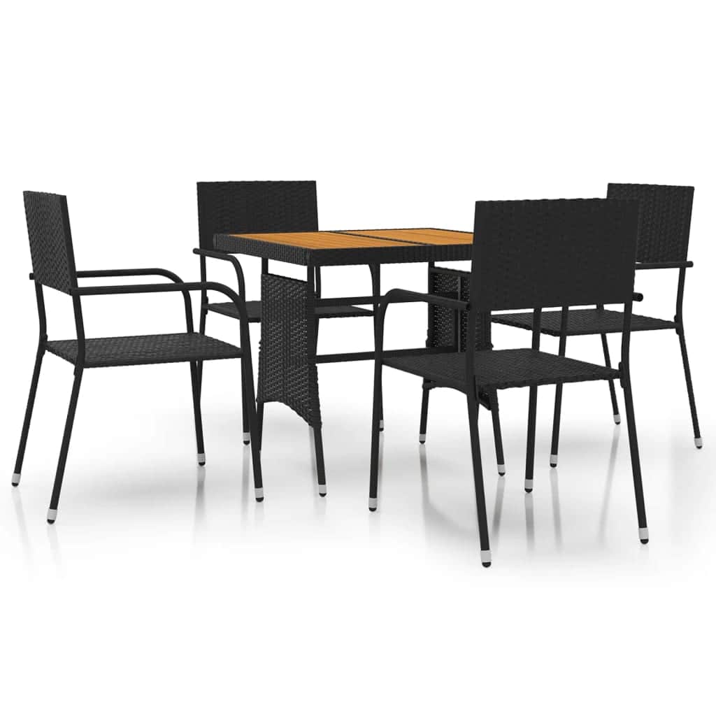 Stylish 5 Piece Outdoor Dining Set Living Space Upgrade Garden Leisure