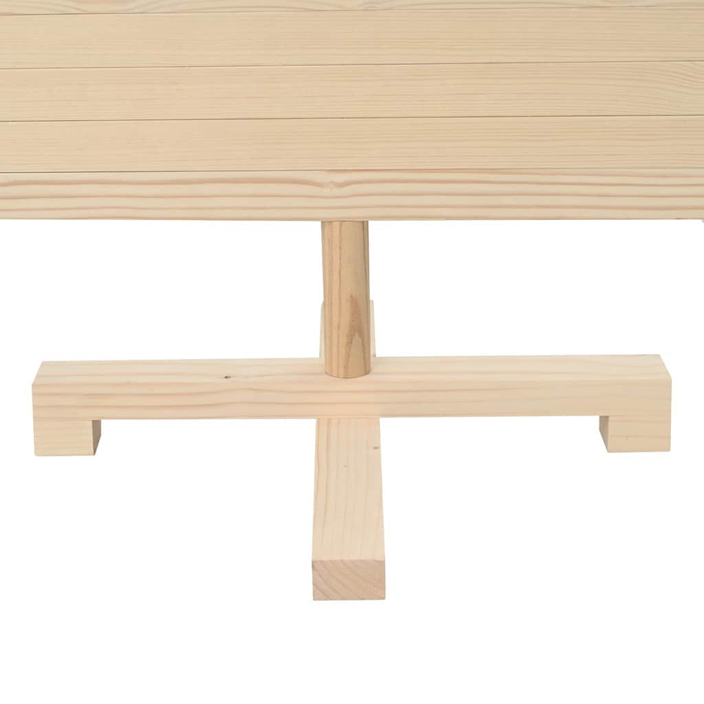 Stylish Christmas Trees with Stand Natural 120cm Solid pine wood - Sleek