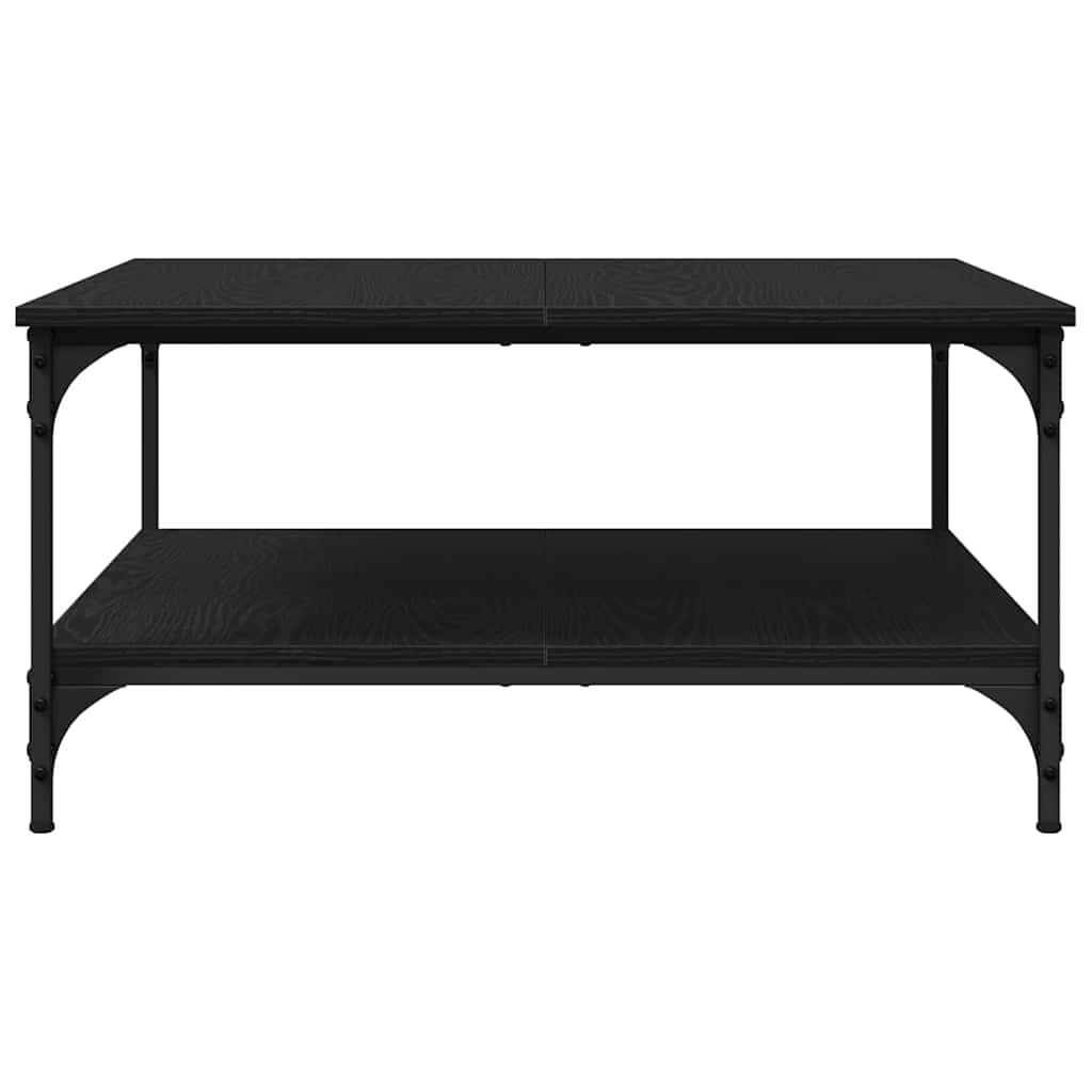 Stylish Coffee Table Black oak Engineered Wood - Sturdy Frame