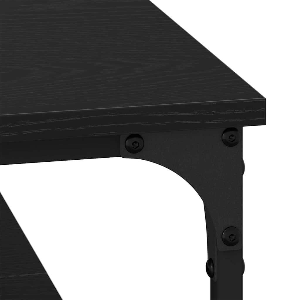 Stylish Coffee Table Black oak Engineered Wood - Sturdy Frame