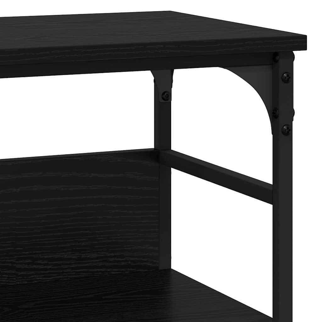 Stylish Console Table Black oak Engineered wood - Sleek Modern Look